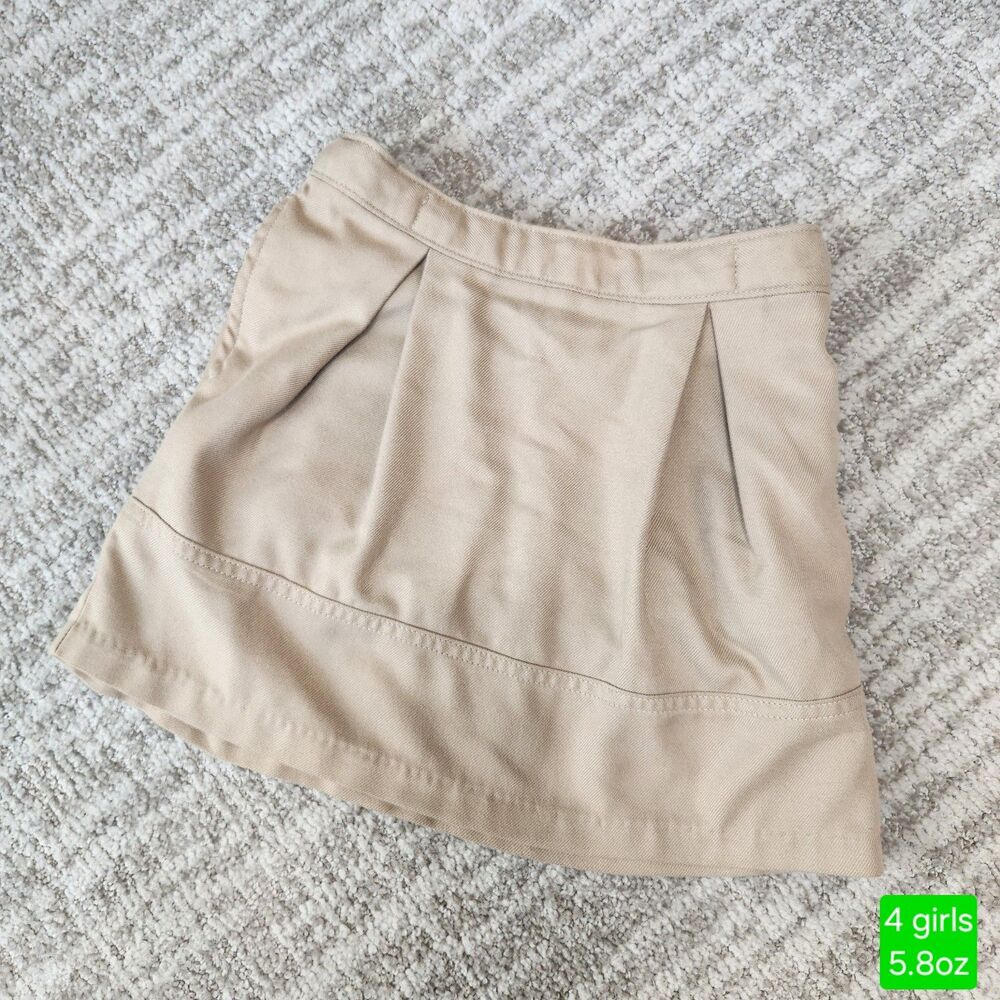 Lands' End girl's uniform skort khaki size 4